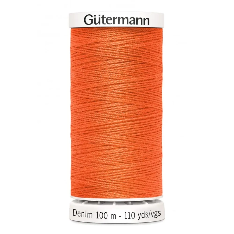 Gutermann Professional Denim Jeans Thread, #1770 ORANGE, 100m Spool