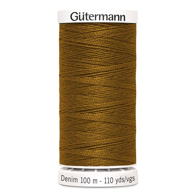 Gutermann Professional Jeans Thread, #2040 GOLDEN BROWN, 100m Spool