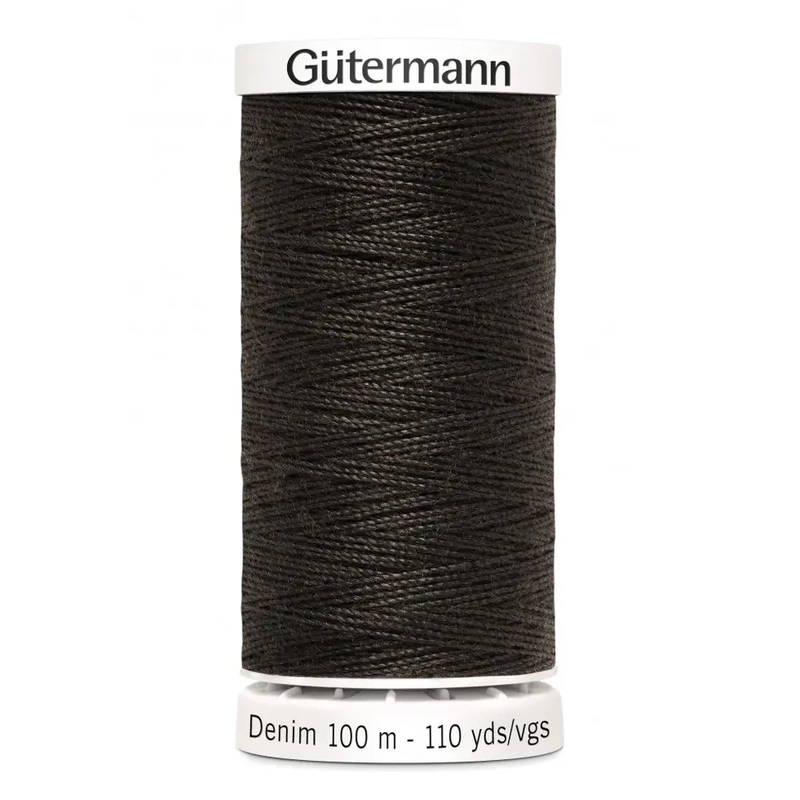 Gutermann Professional Jeans Thread, #2330 DARK CHOCOLATE, 100m Spool
