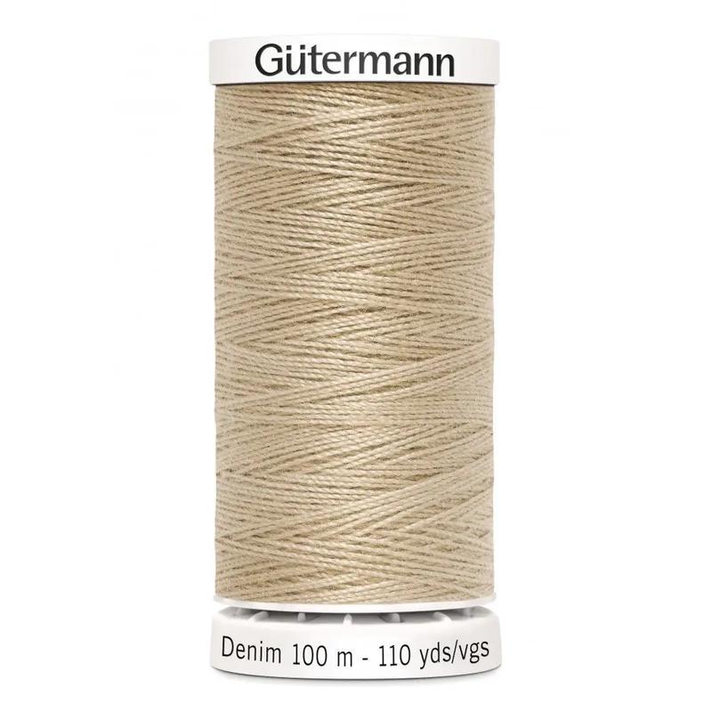 Gutermann Professional Denim Jeans Thread, #2795 BEIGE, 100m Spool