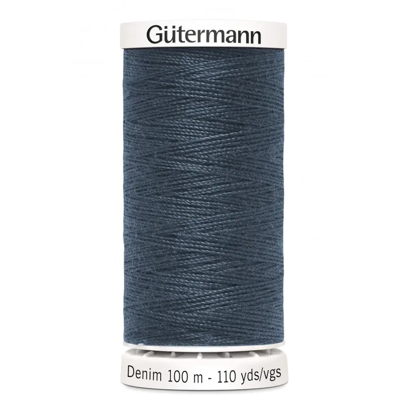 Gutermann Professional Jeans Thread, #7635 STEEL, 100m Spool