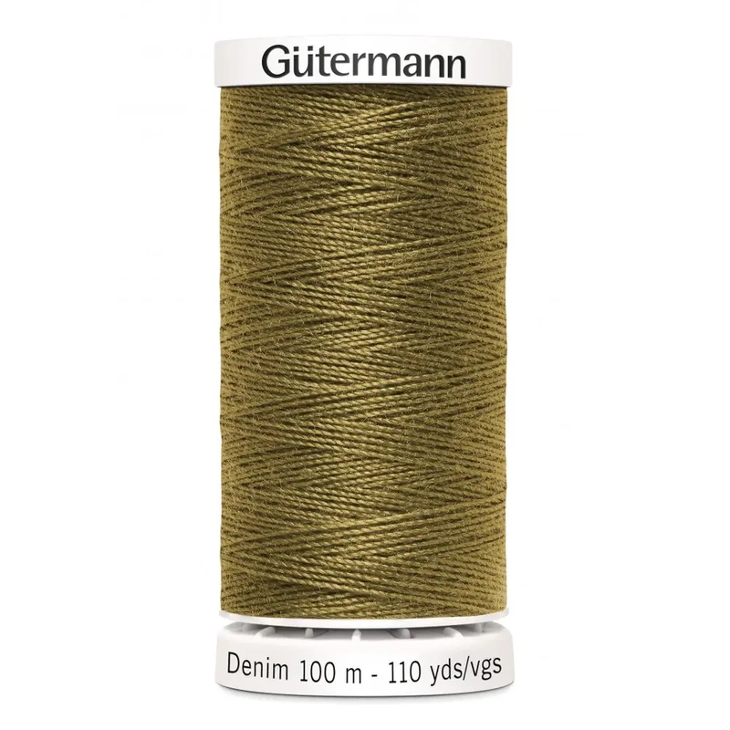 Gutermann Professional Denim Jeans Thread, #8955 OLD GOLD, 100m Spool
