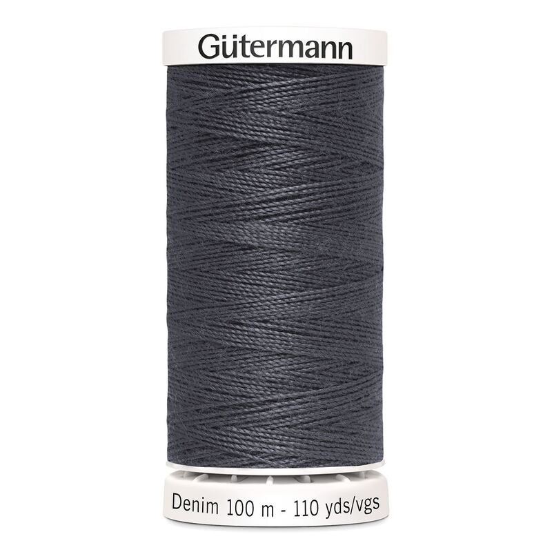 Gutermann Professional Jeans Thread, #9455 GREY, 100m Spool