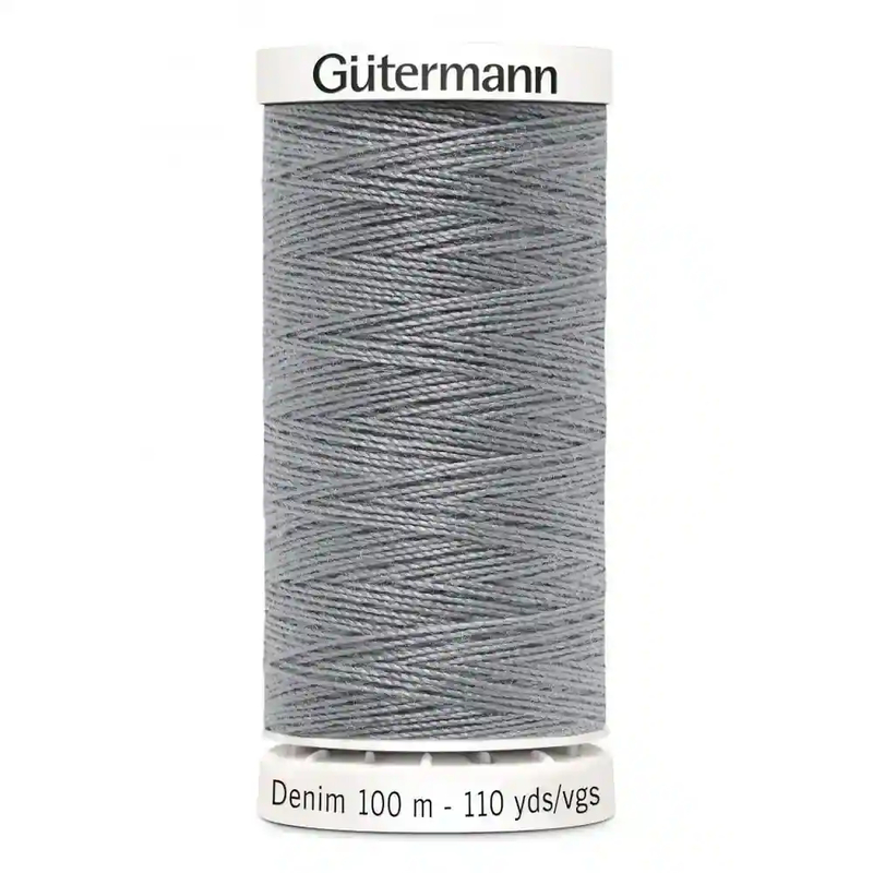 Gutermann Professional Denim Jeans Thread, #9625 MID GREY, 100m Spool
