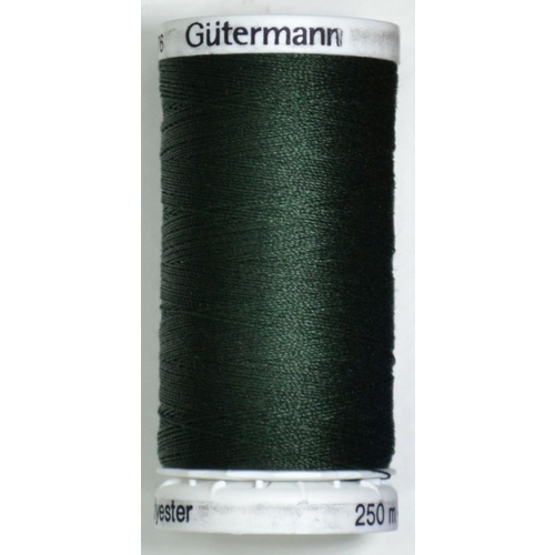 XX Gutermann Sew-all Thread 250m Colour 472 VERY DARK FOREST GREEN, 100% Polyester