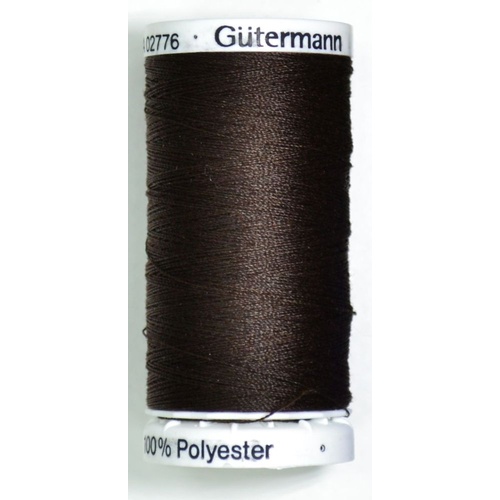 XX Gutermann Sew-all Thread 250m Colour 697 ULTRA DARK BROWN, 100% Polyester