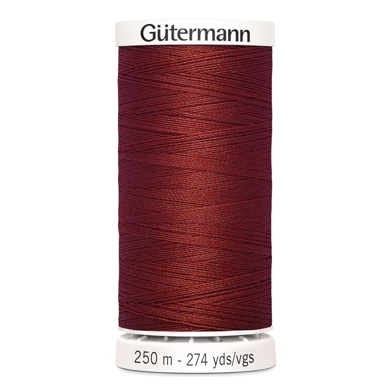 Gutermann Sew-all Thread 250m #221 DARK RED BROWN