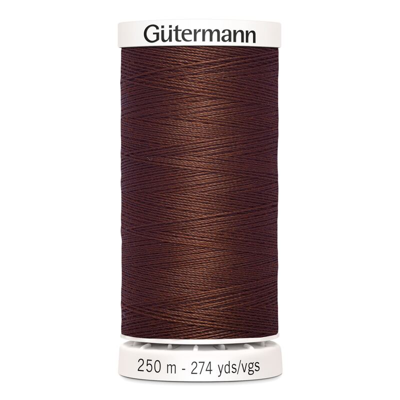 Gutermann Sew-all Thread 250m #230 RED EARTH BROWN
