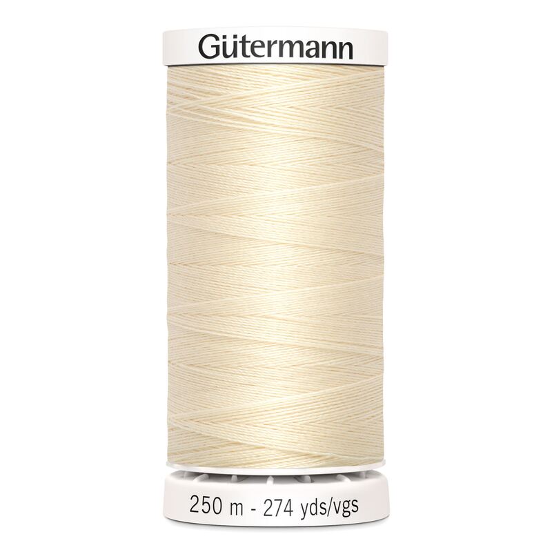 Gutermann Sew-all Thread #414 BLONDE CREAM, 250m, 100% Polyester