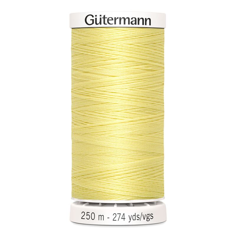Gutermann Sew-all Thread 250m #578 LIGHT YELLOW