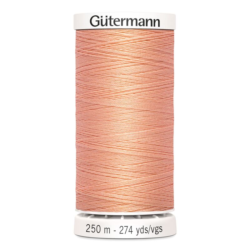 Gutermann Sew-all Thread #586 PEACH 250m Spool