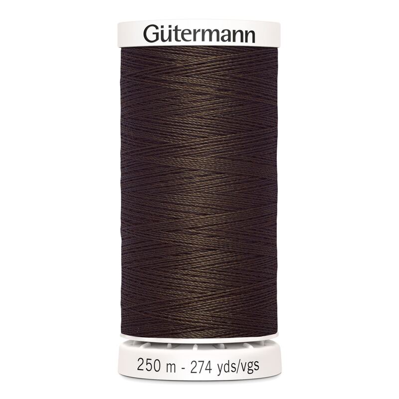 Gutermann Sew-all Thread 250m #694 DARK COFFEE BROWN
