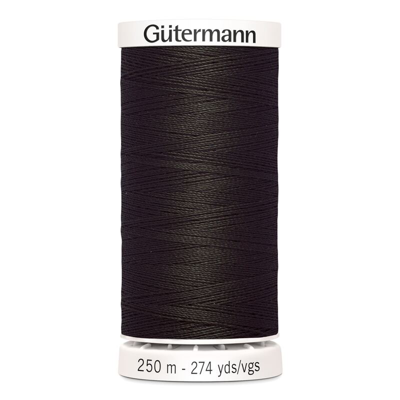 Gutermann Sew-all Thread 250m #697 ULTRA DARK BROWN
