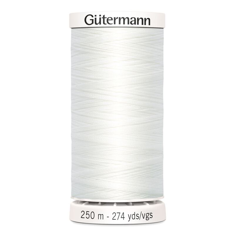 Gutermann Sew-all Thread 250m #800 WHITE
