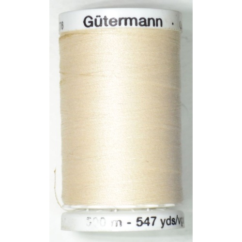 Gutermann Sew-all Thread, #802, ECRU, 500m Spool M292