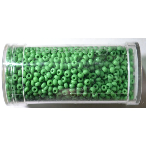 GUTERMANN CREATIV SEED BEADS, Size 9/0, 28 gram TUB, GREEN, HIGHEST QUALITY