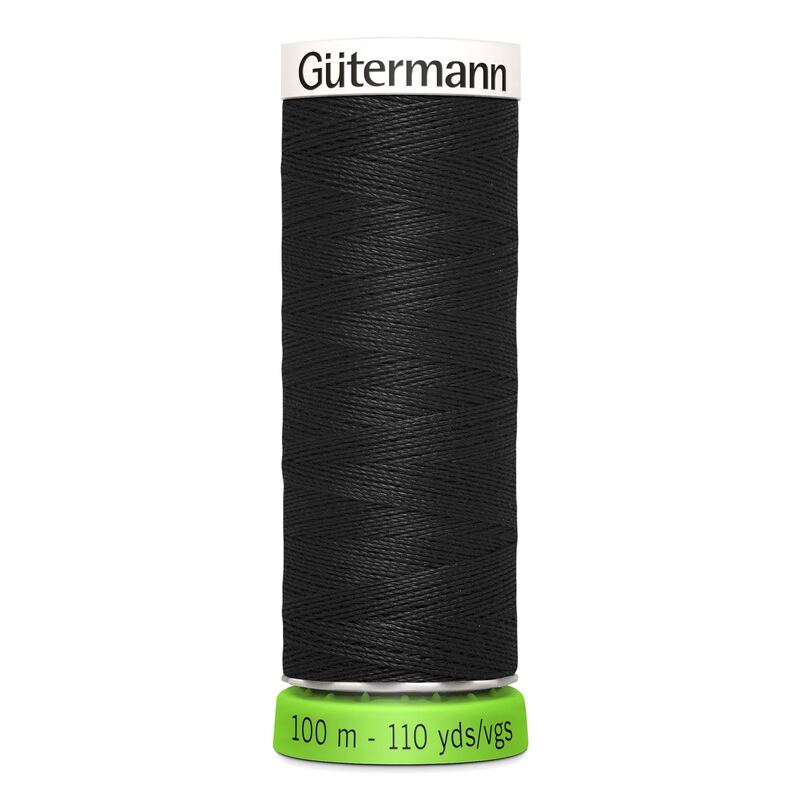 Sew-All rPET Thread #000 BLACK 100m 100% Recycled Polyester
