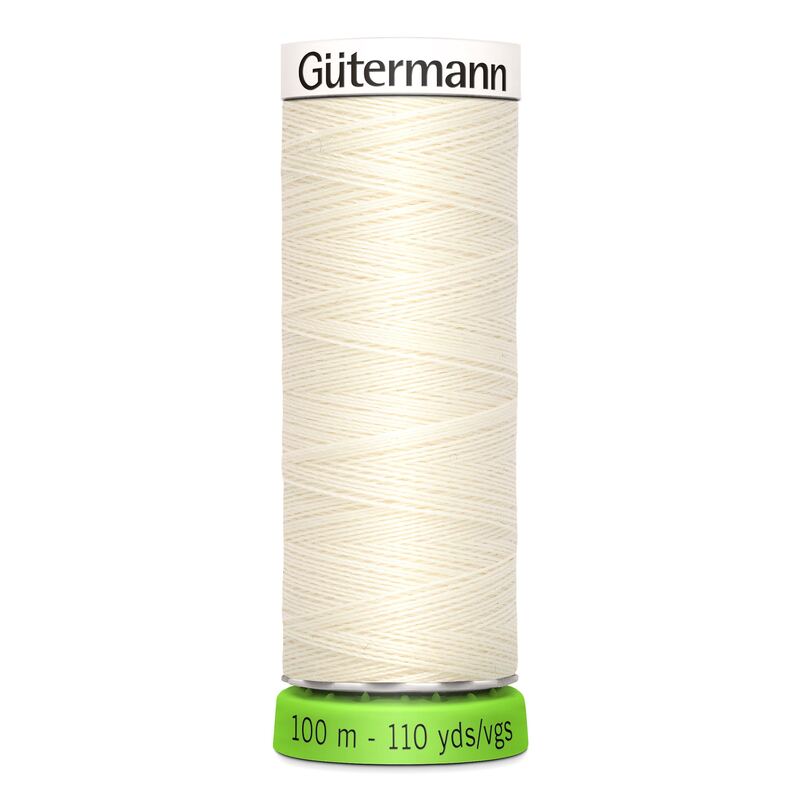 Sew-All rPET Thread #1 IVORY 100m 100% Recycled Polyester