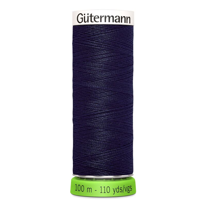 Sew-All rPET Thread #339 VERY DARK NAVY BLUE 100m 100% Recycled Polyester