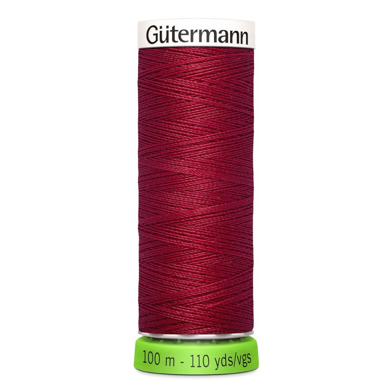Sew-All rPET Thread #384 CARMINE RED 100m 100% Recycled Polyester