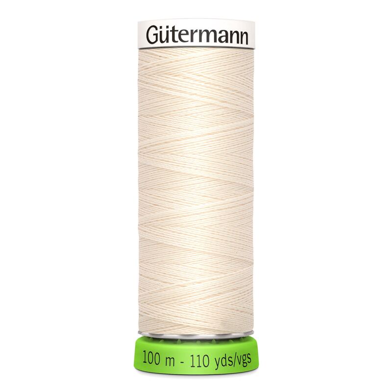 Sew-All rPET Thread #802 ECRU 100m 100% Recycled Polyester