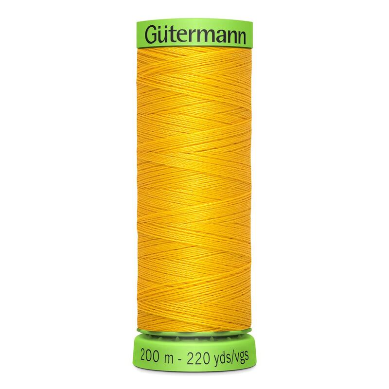Gutermann Extra Fine Thread #106 GOLDEN YELLOW, 200m Spool 100% Polyester