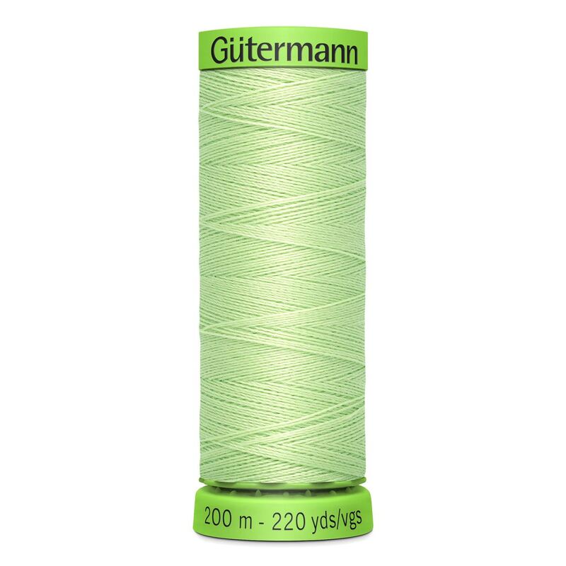 Gutermann Extra Fine Thread #152 VERY LIGHT GREEN, 200m Spool 100% Polyester