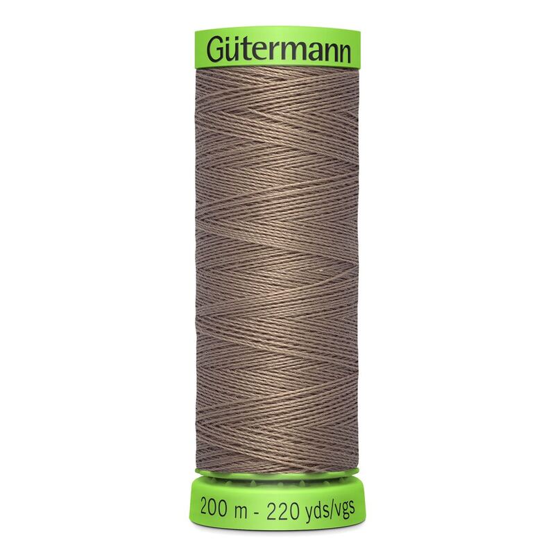 Gutermann Extra Fine Thread #199 LATTE BROWN, 200m Spool 100% Polyester