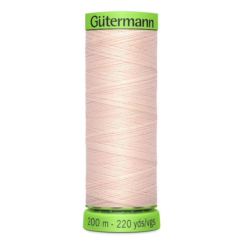 Gutermann Extra Fine Thread #210 LIGHT PEACH, 200m Spool 100% Polyester