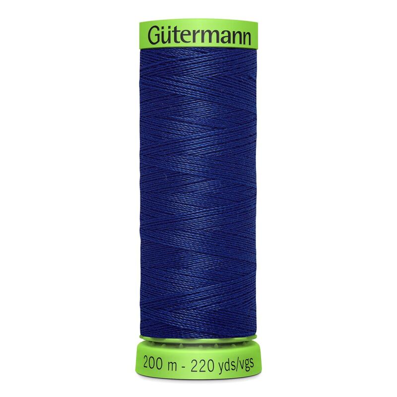 Gutermann Extra Fine Thread #232 DARK ROYAL BLUE, 200m Spool 100% Polyester