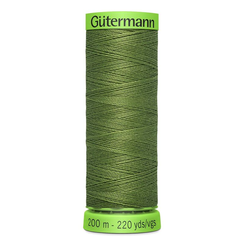 Gutermann Extra Fine Thread #283 KHAKI GREEN, 200m Spool 100% Polyester