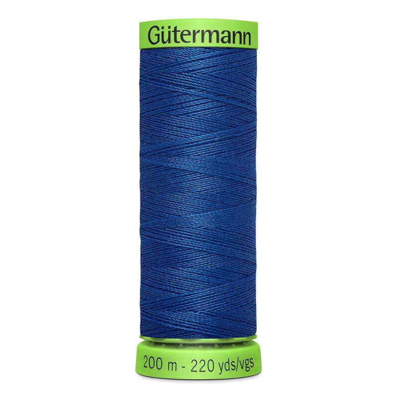 Gutermann Extra Fine Thread #312 VERY DARK CORNFLOWER BLUE, 200m Spool 100% Polyester