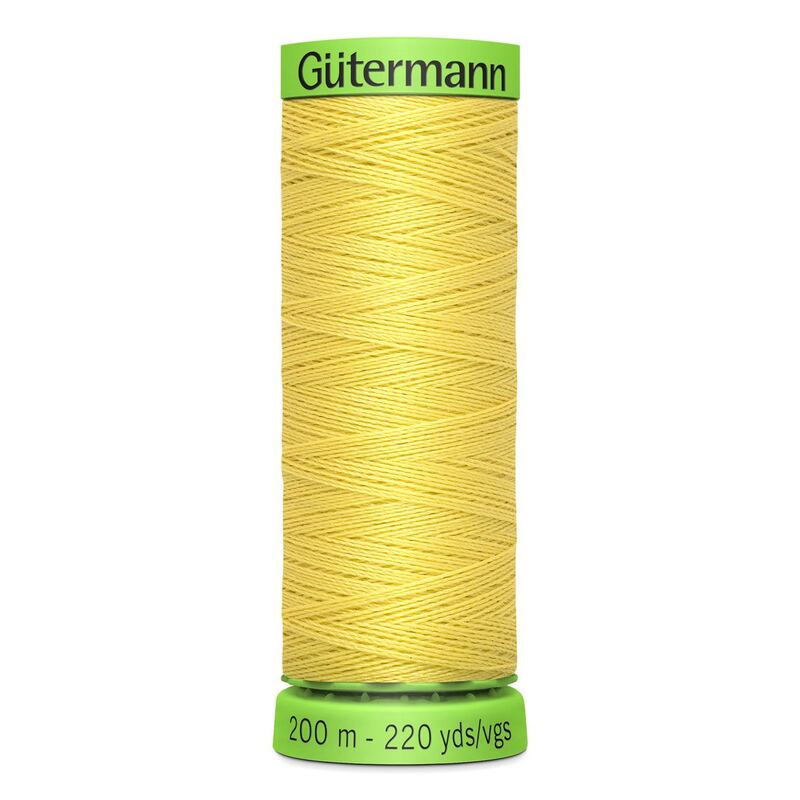 Gutermann Extra Fine Thread #580 YELLOW, 200m Spool 100% Polyester