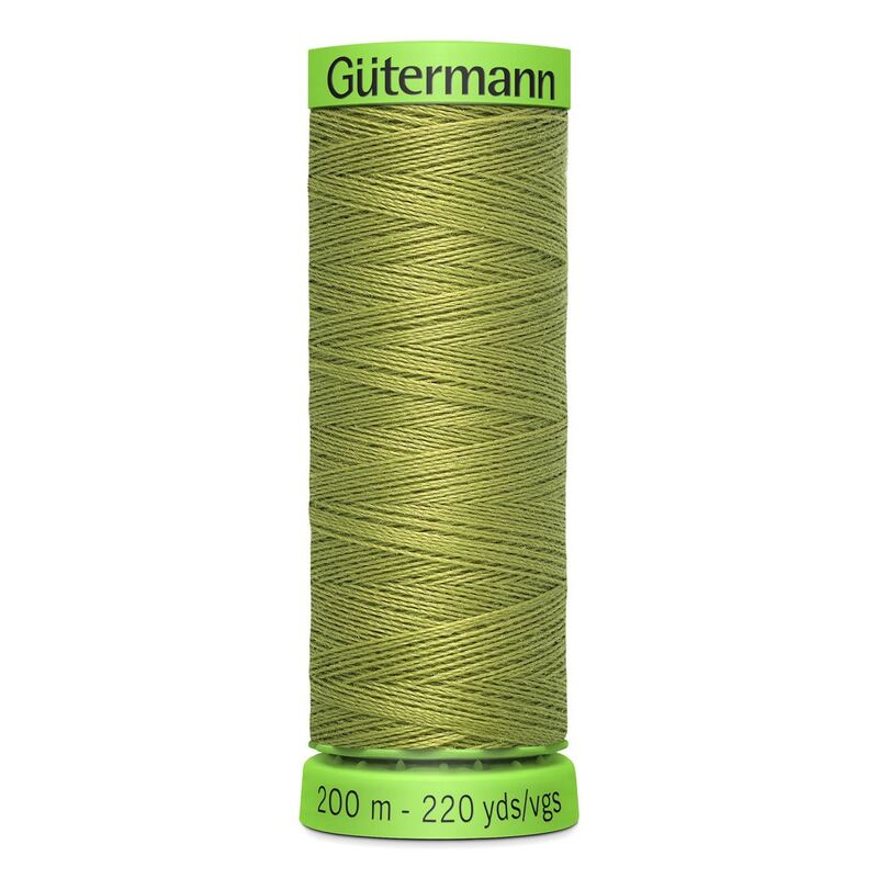 Gutermann Extra Fine Thread #582 LIGHT KHAKI GREEN, 200m Spool 100% Polyester