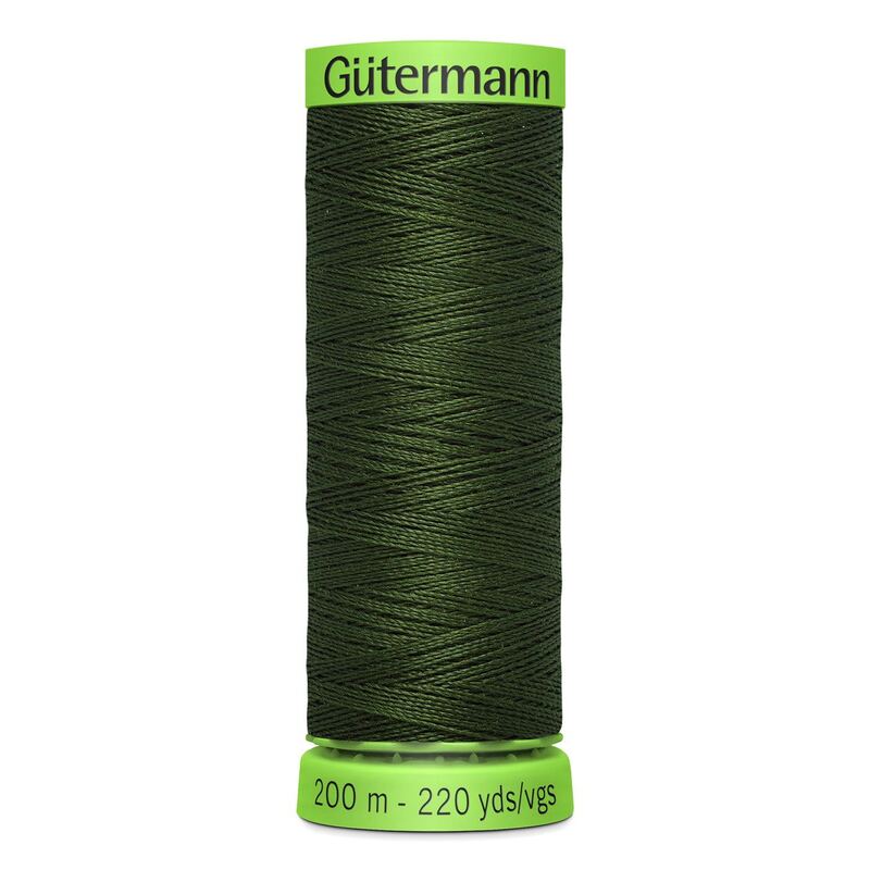 Gutermann Extra Fine Thread #597 DARK KHAKI, 200m Spool 100% Polyester