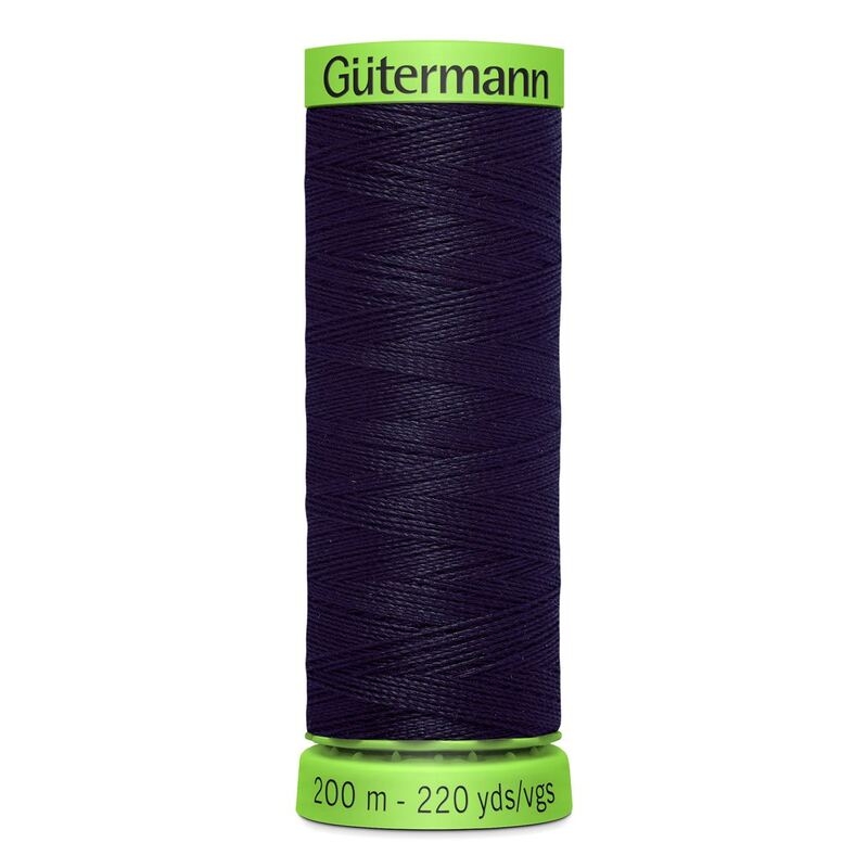 Gutermann Extra Fine Thread #665 ULTRA DARK NAVY BLUE, 200m Spool 100% Polyester