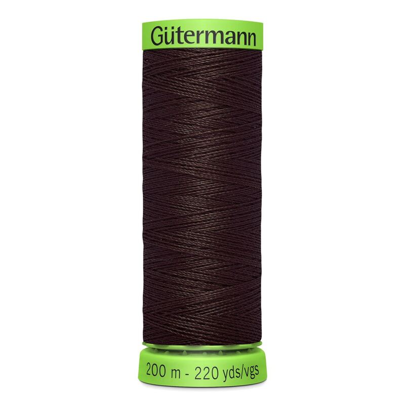 Gutermann Extra Fine Thread #696 DARK BEIGE GREY, 200m Spool 100% Polyester