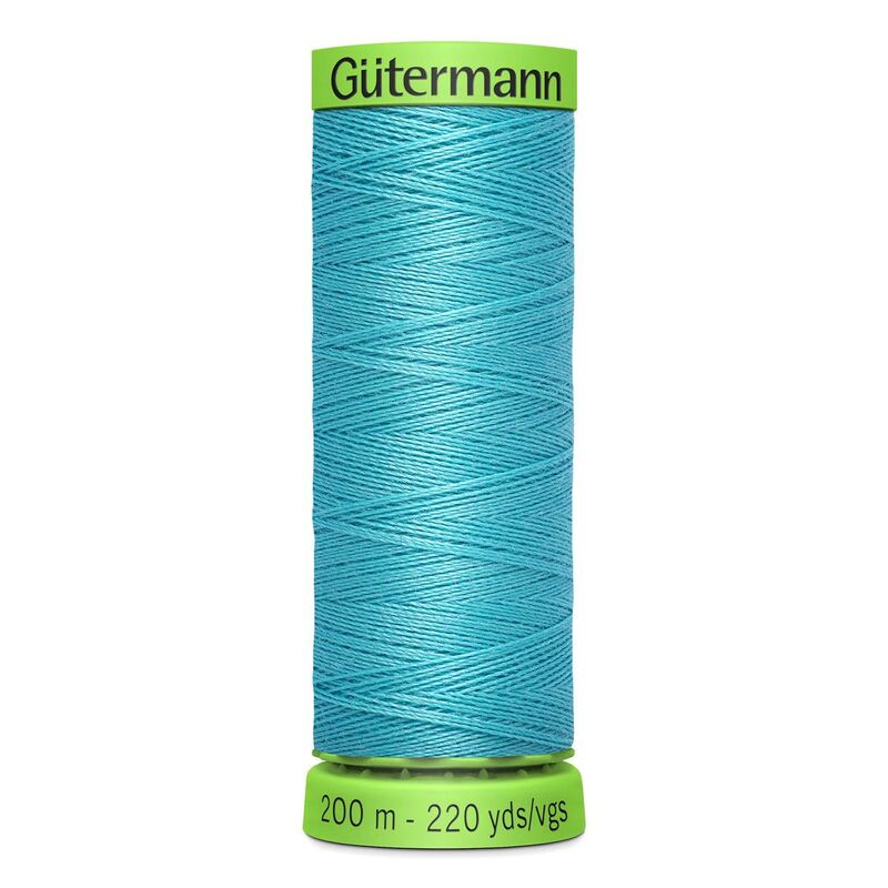 Gutermann Extra Fine Thread #714 TURQUOISE, 200m Spool 100% Polyester