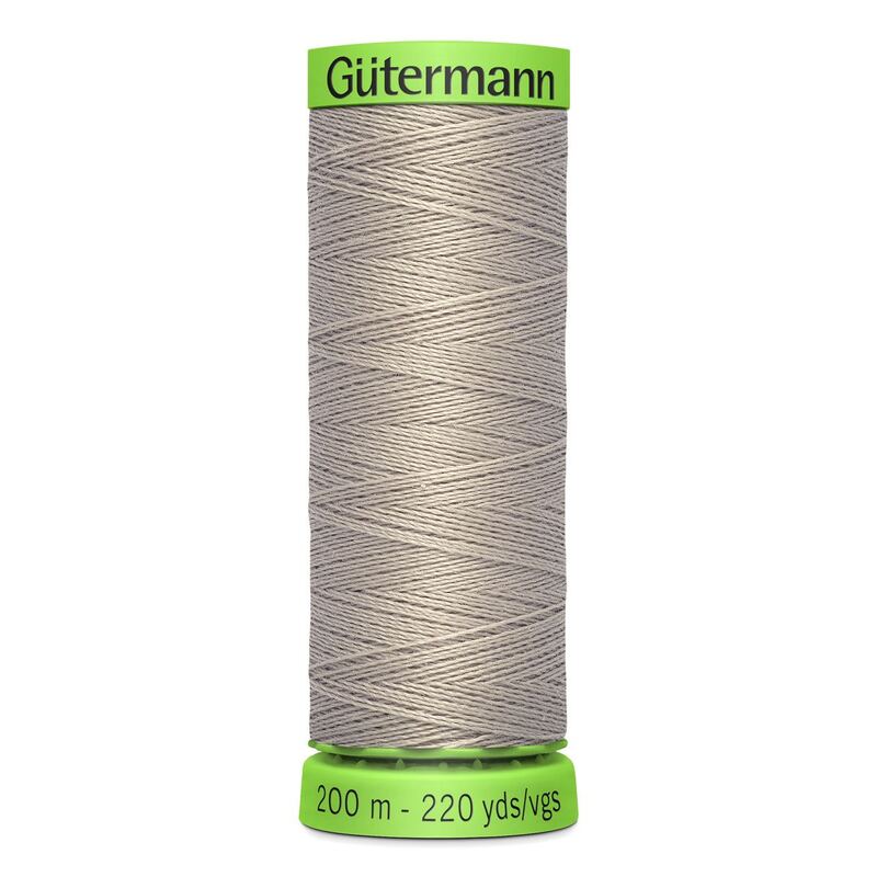 Gutermann Extra Fine Thread #854 BEIGE GREY, 200m Spool 100% Polyester