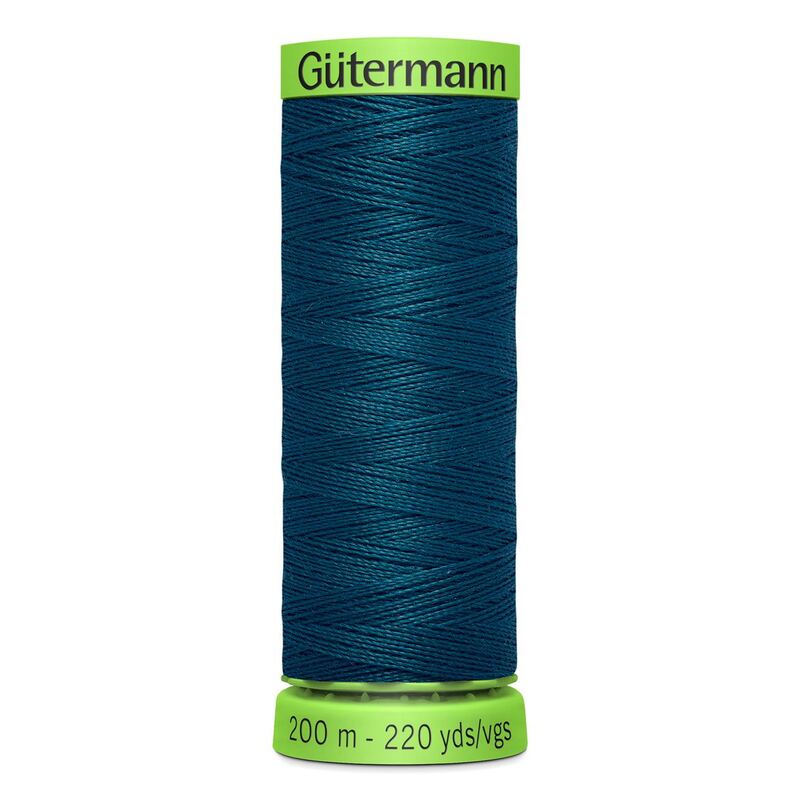 Gutermann Extra Fine Thread #870 VERY DARK TEAL, 200m Spool 100% Polyester
