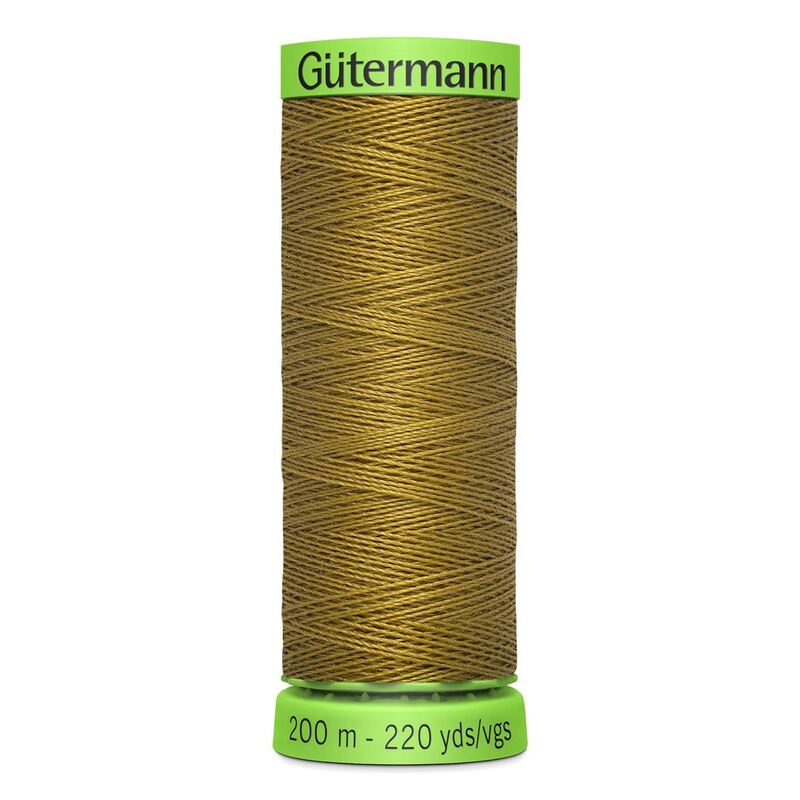 Gutermann Extra Fine Thread #886 GOLDEN OLIVE, 200m Spool 100% Polyester