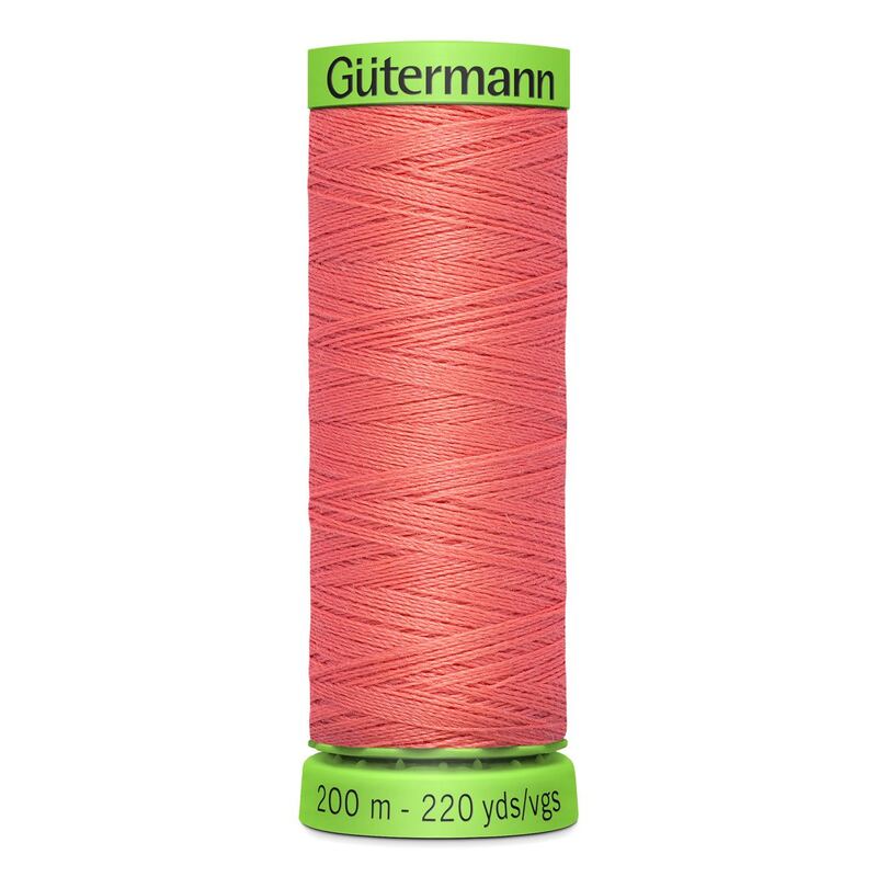 Gutermann Extra Fine Thread #896 APRICOT PINK, 200m Spool 100% Polyester