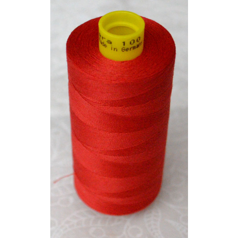 Gutermann MARA 100 #156 RED 1000m Spool Micro Core Technology Thread