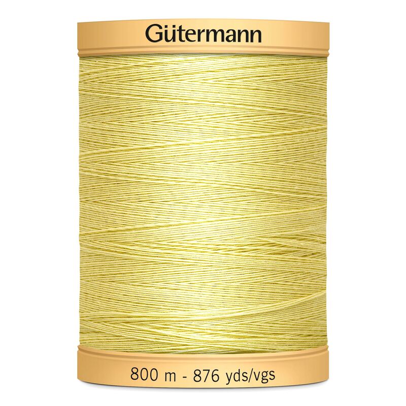 Gutermann Cotton Thread, 800m (876yds) #349 Butter Cream