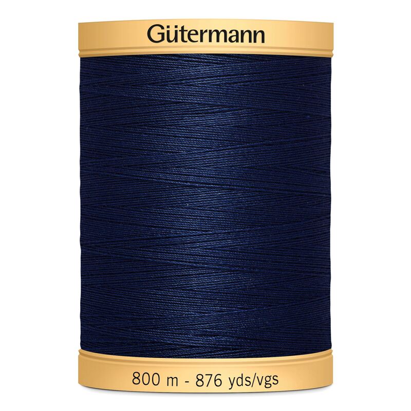 Gutermann Cotton Thread, #5322 Navy Blue, 800m (876yds) 