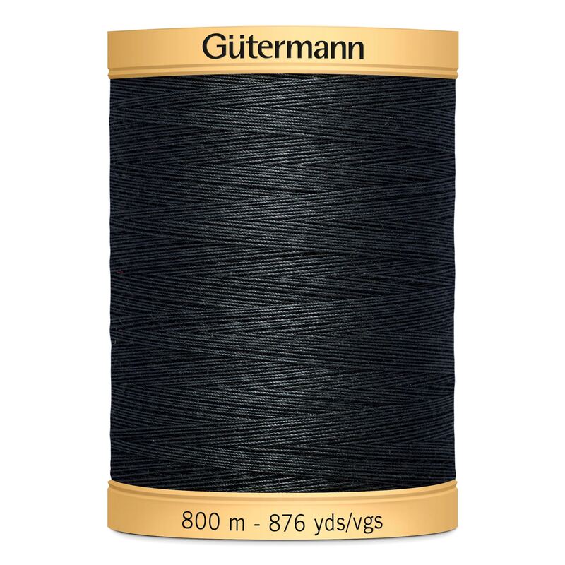Gutermann Cotton Thread, 800m (876tds) #5902 Iron Grey