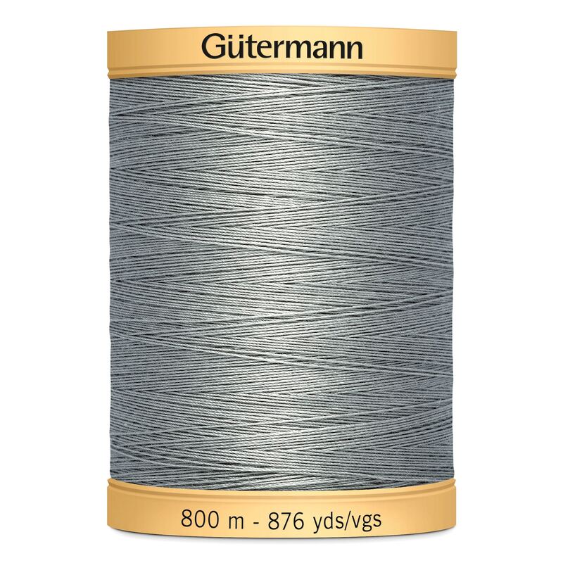 Gutermann Cotton Thread, #6206 GREY, 800m (876yds)