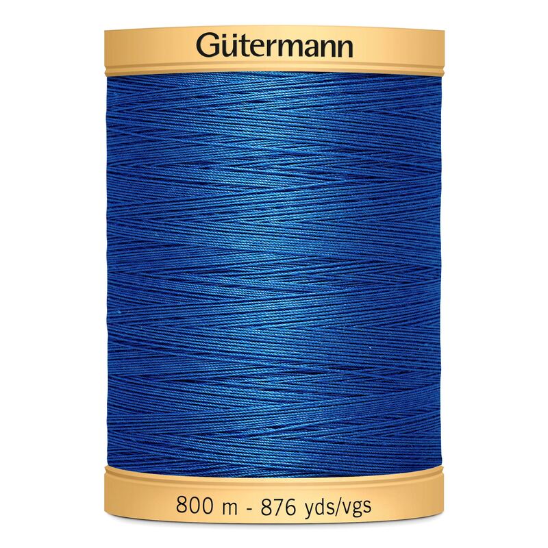 Gutermann Cotton Thread, 800m (876yds) #7000 Royal Blue