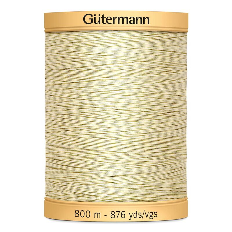 Gutermann Cotton Thread, 800m #828 Vanilla Cream