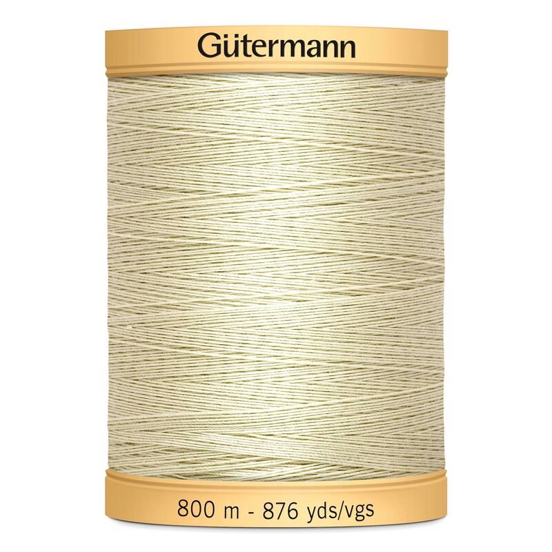 Gutermann Cotton Thread, 800m (876yds) #829 Cream